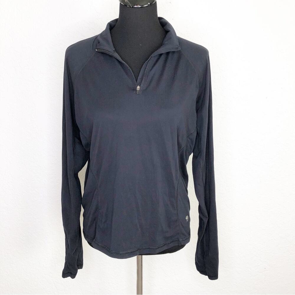 Mountain Hardwear black ¼ zip pullover top size Large